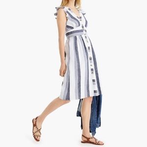 NWT J.CREW Point Sur Linen Wrap Dress